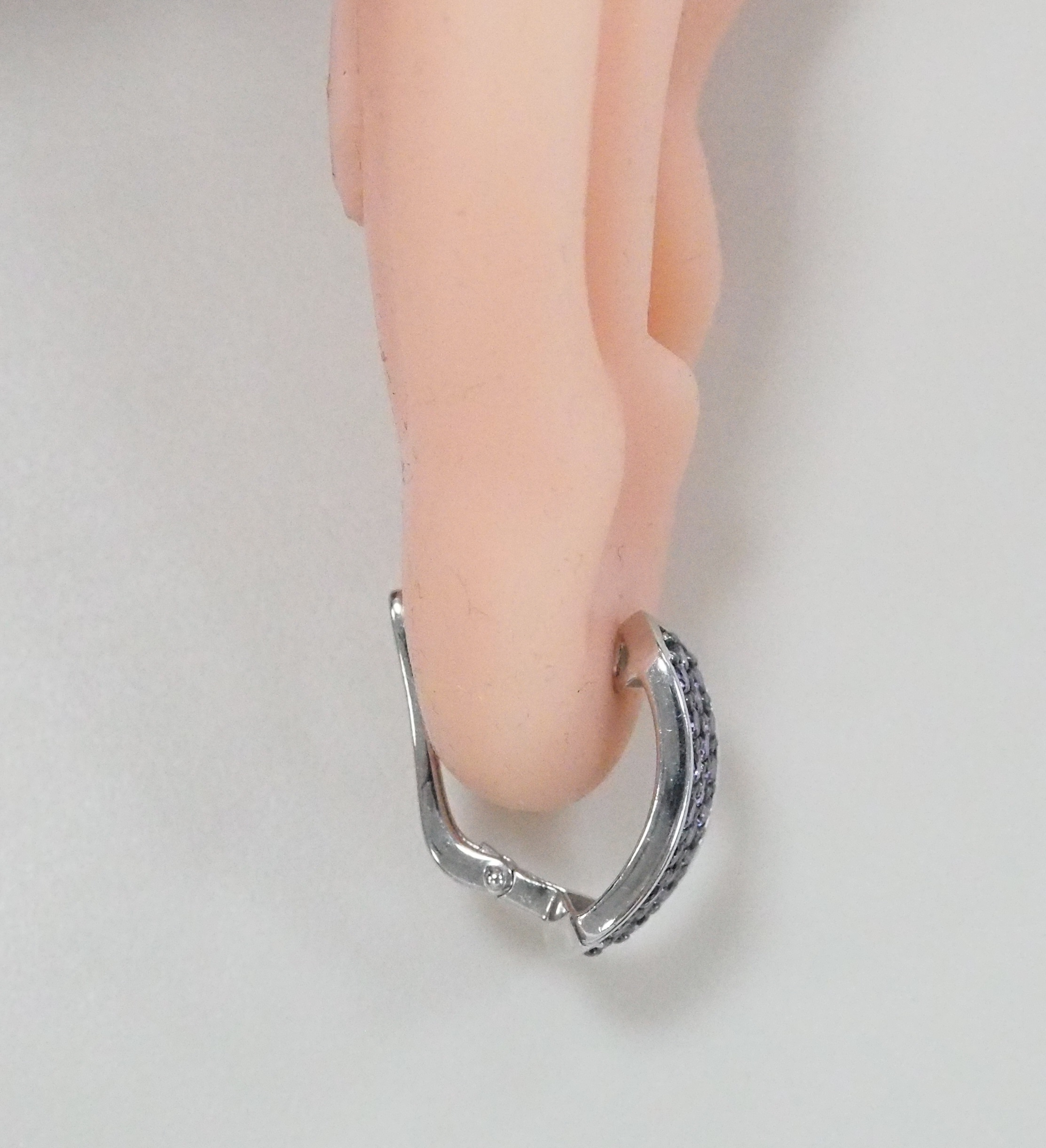 Серебряные серьги с аметистами